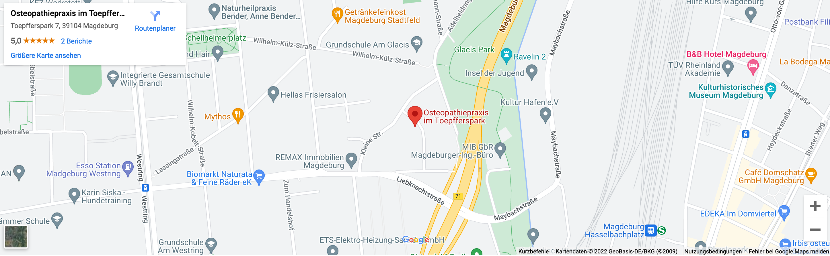 _Osteopathiepraxis Im Toepfferspark Osteopathie Magdeburg